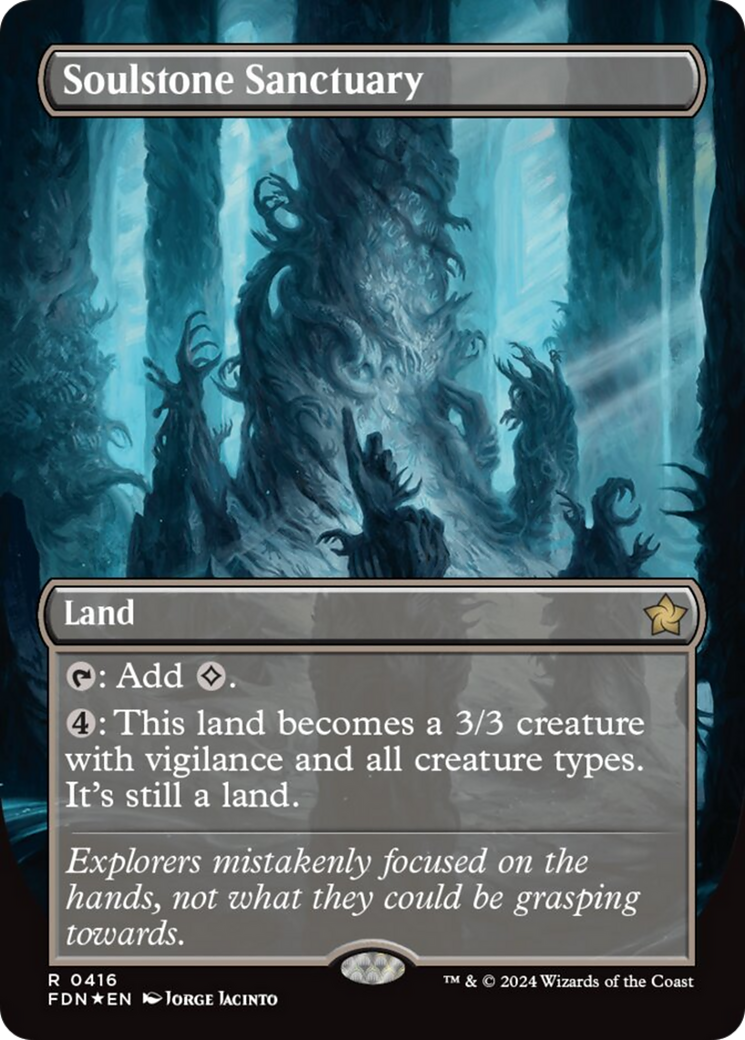 Soulstone Sanctuary (Borderless) (Mana Foil) [Foundations] | L.A. Mood Comics and Games