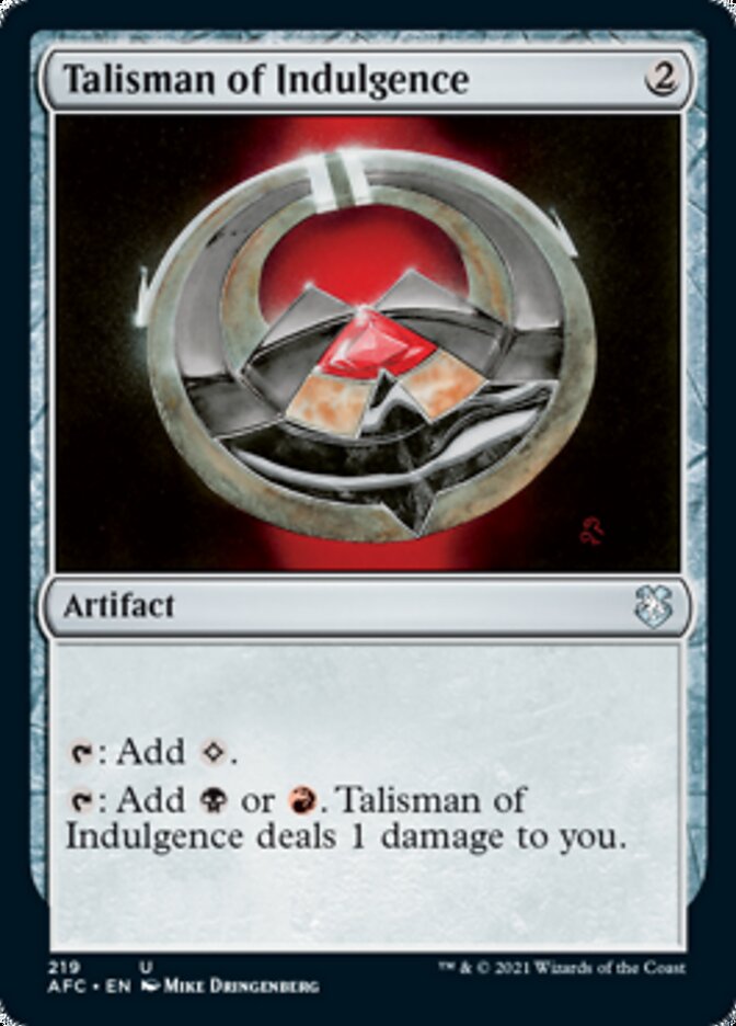 Talisman of Indulgence [Dungeons & Dragons: Adventures in the Forgotten Realms Commander] | L.A. Mood Comics and Games