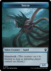 Elephant // Squid Double-Sided Token [Bloomburrow Commander Tokens] | L.A. Mood Comics and Games