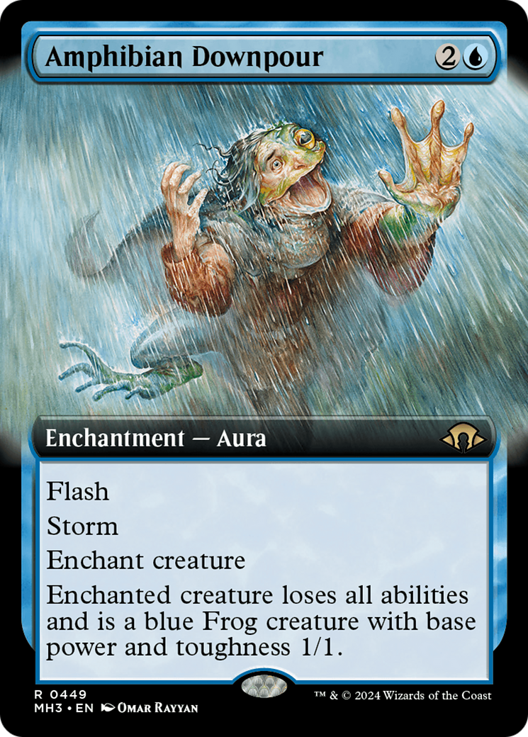 Amphibian Downpour (Extended Art) [Modern Horizons 3] | L.A. Mood Comics and Games