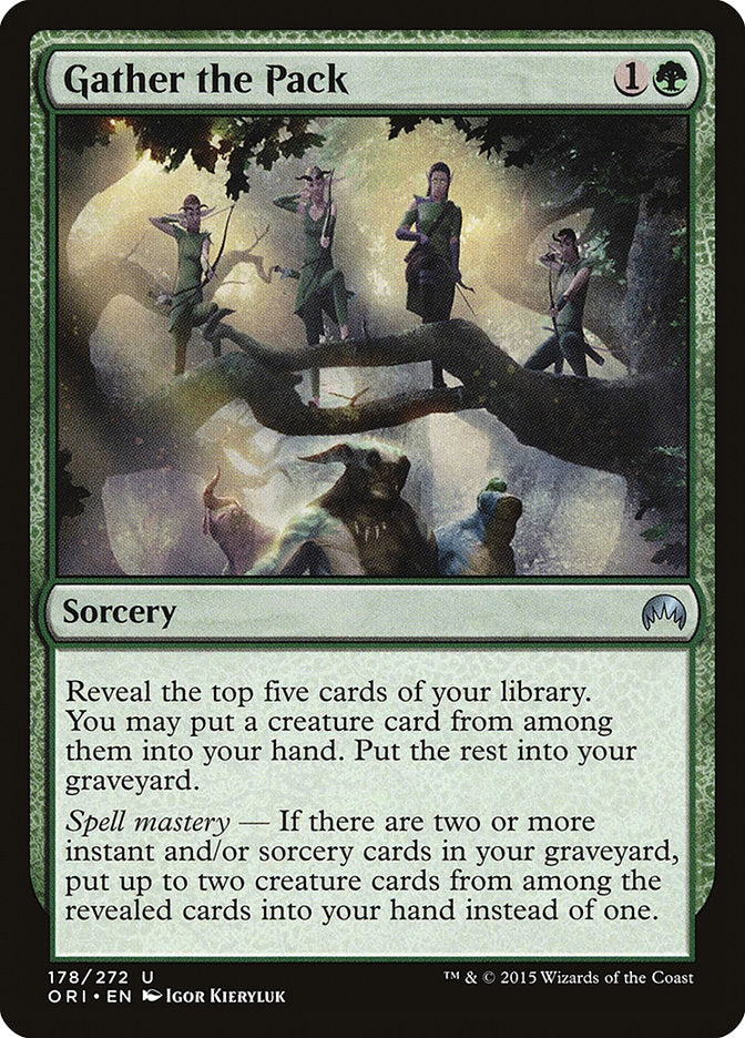 Gather the Pack [Magic Origins] | L.A. Mood Comics and Games