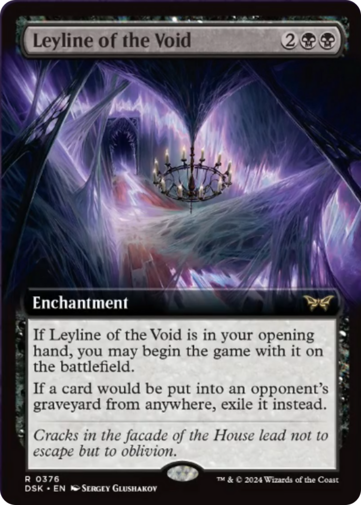 Leyline of the Void (Extended Art) [Duskmourn: House of Horror] | L.A. Mood Comics and Games