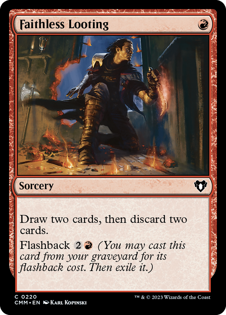 Faithless Looting [Commander Masters] | L.A. Mood Comics and Games
