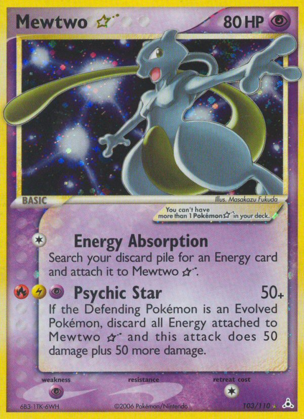 Mewtwo Star (103/110) [EX: Holon Phantoms] | L.A. Mood Comics and Games