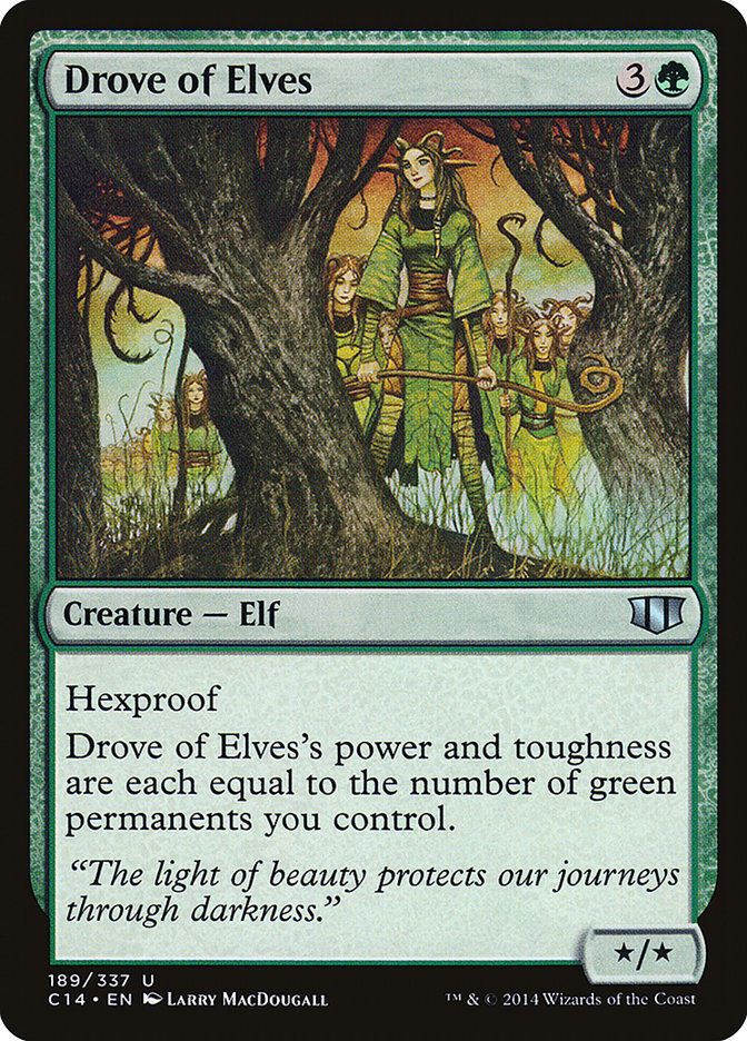 Drove of Elves [Commander 2014] | L.A. Mood Comics and Games