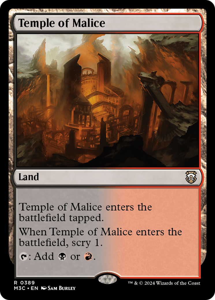 Temple of Malice (Ripple Foil) [Modern Horizons 3 Commander] | L.A. Mood Comics and Games