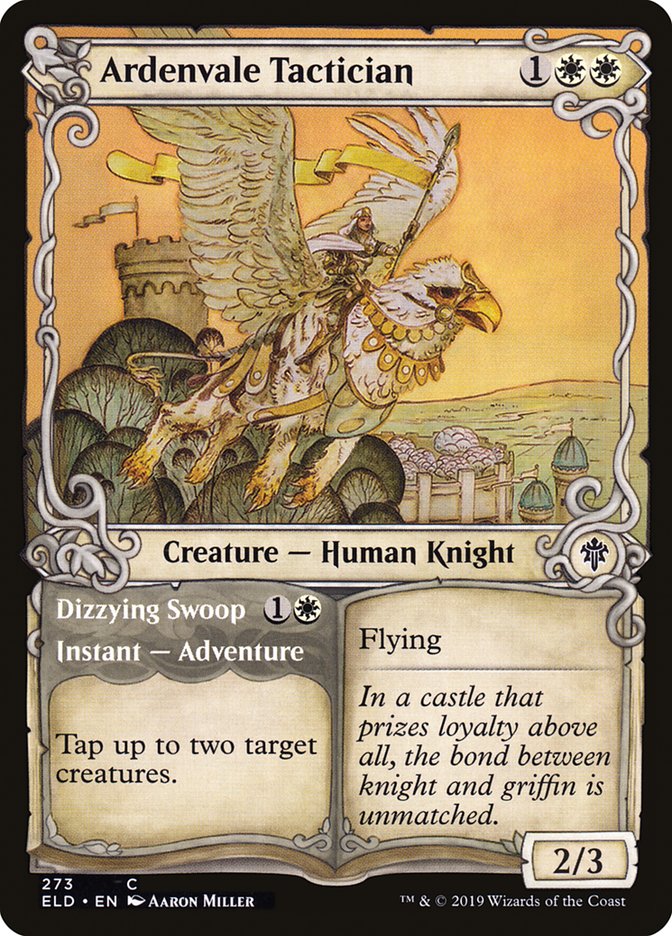 Ardenvale Tactician // Dizzying Swoop (Showcase) [Throne of Eldraine] | L.A. Mood Comics and Games