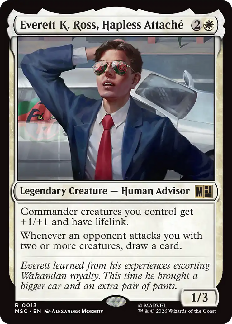 Everett K. Ross, Hapless Attache [Marvel Super Heroes Commander] | L.A. Mood Comics and Games