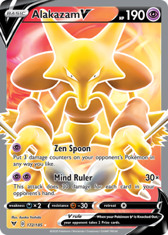 Alakazam V (172/185) [Sword & Shield: Vivid Voltage] | L.A. Mood Comics and Games