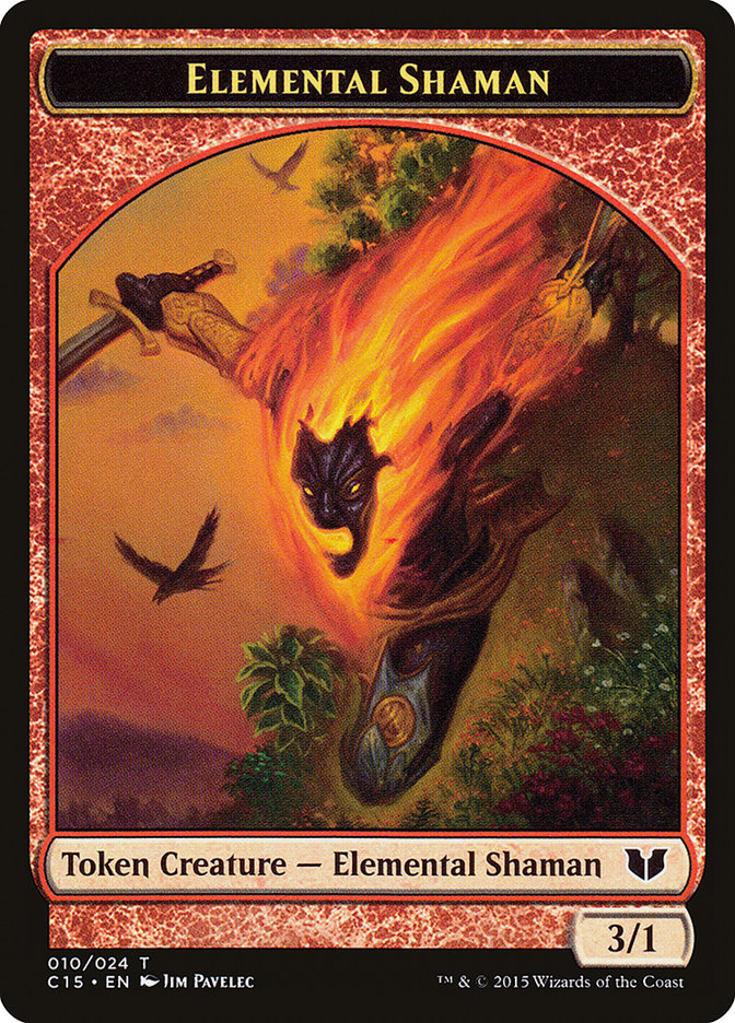Elemental Shaman // Shapeshifter Double-Sided Token [Commander 2015 Tokens] | L.A. Mood Comics and Games