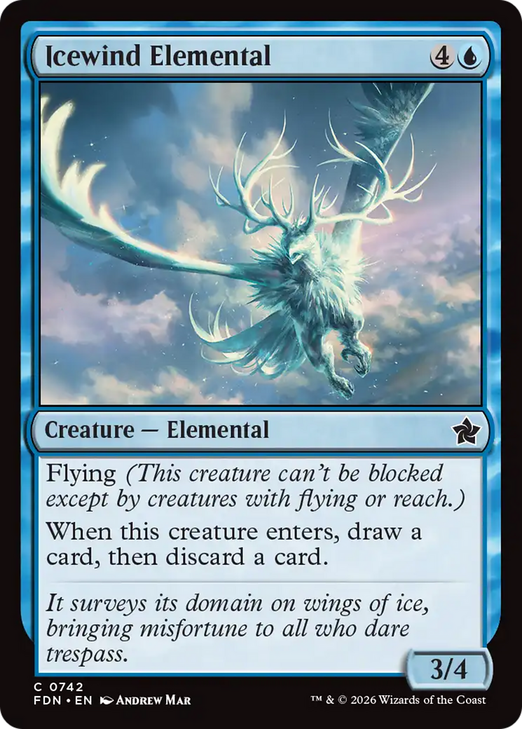 Icewind Elemental (0742) [Foundations] | L.A. Mood Comics and Games