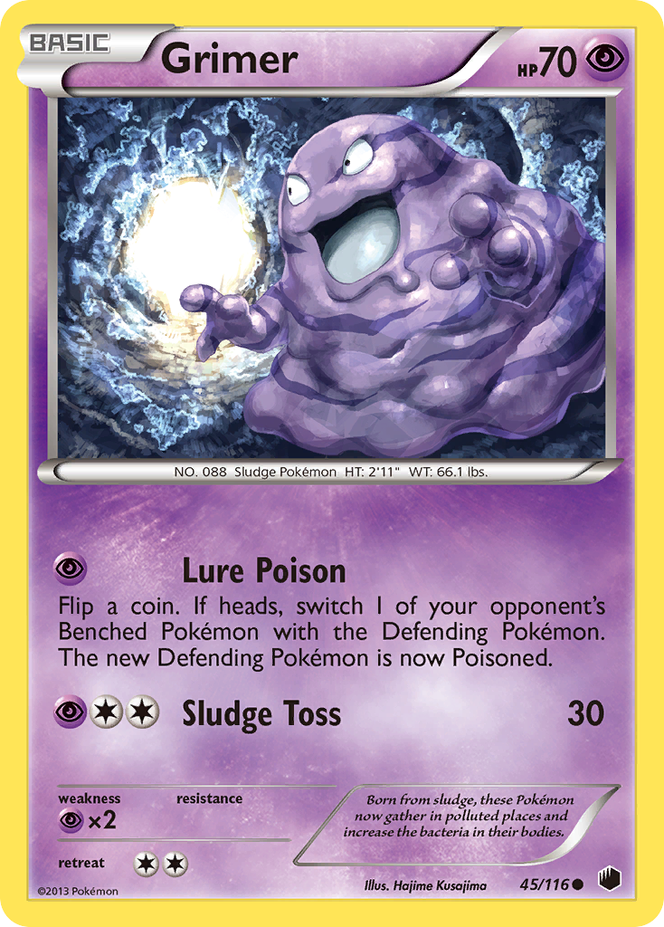Grimer (45/116) [Black & White: Plasma Freeze] | L.A. Mood Comics and Games