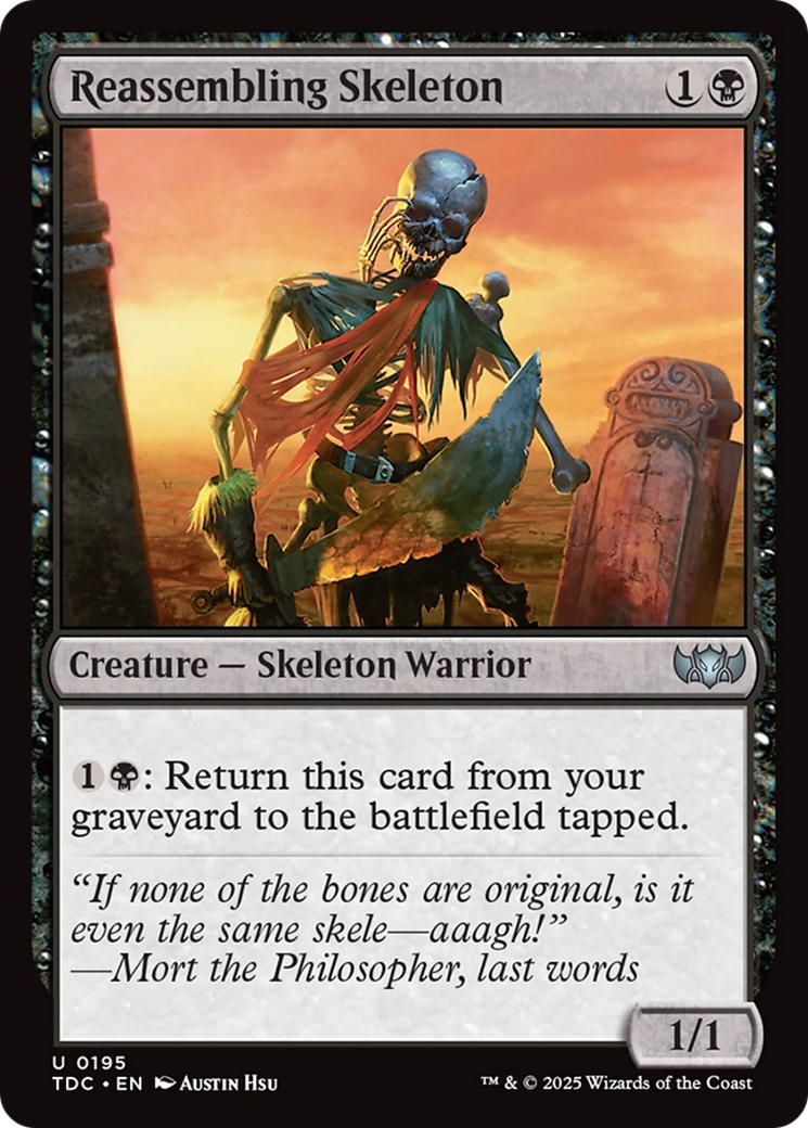Reassembling Skeleton [Tarkir: Dragonstorm Commander] | L.A. Mood Comics and Games