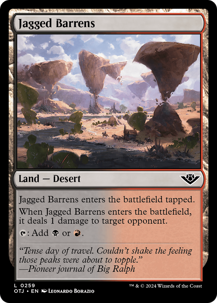 Jagged Barrens [Outlaws of Thunder Junction] | L.A. Mood Comics and Games