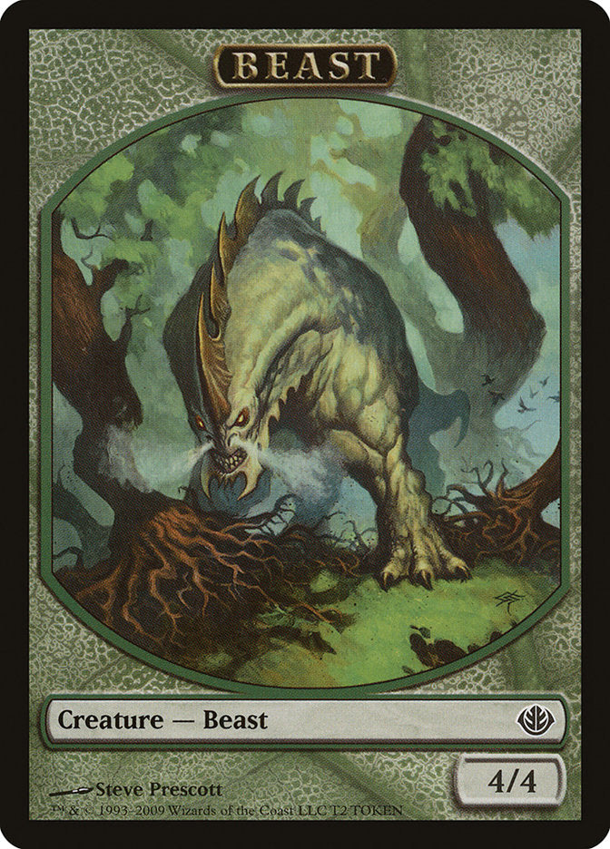 Beast Token (T2) [Duel Decks: Garruk vs. Liliana Tokens] | L.A. Mood Comics and Games