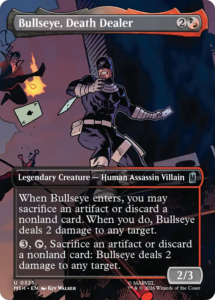 Bullseye, Death Dealer (Borderless) [Marvel Super Heroes] | L.A. Mood Comics and Games