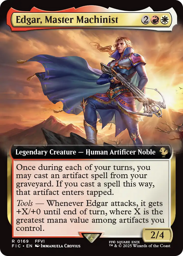 Edgar, Master Machinist (Extended Art) [FINAL FANTASY Commander] | L.A. Mood Comics and Games