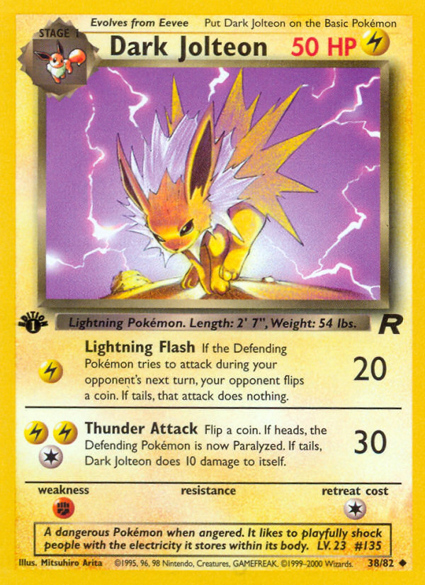 Dark Jolteon (38/82) [Team Rocket 1st Edition] | L.A. Mood Comics and Games