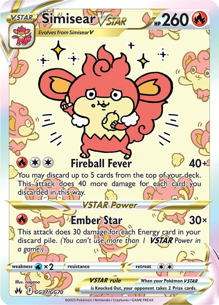 Simisear VSTAR (GG37/GG70) [Sword & Shield: Crown Zenith] | L.A. Mood Comics and Games