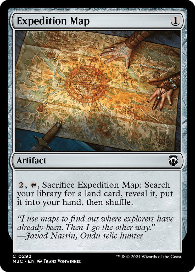 Expedition Map (Ripple Foil) [Modern Horizons 3 Commander] | L.A. Mood Comics and Games