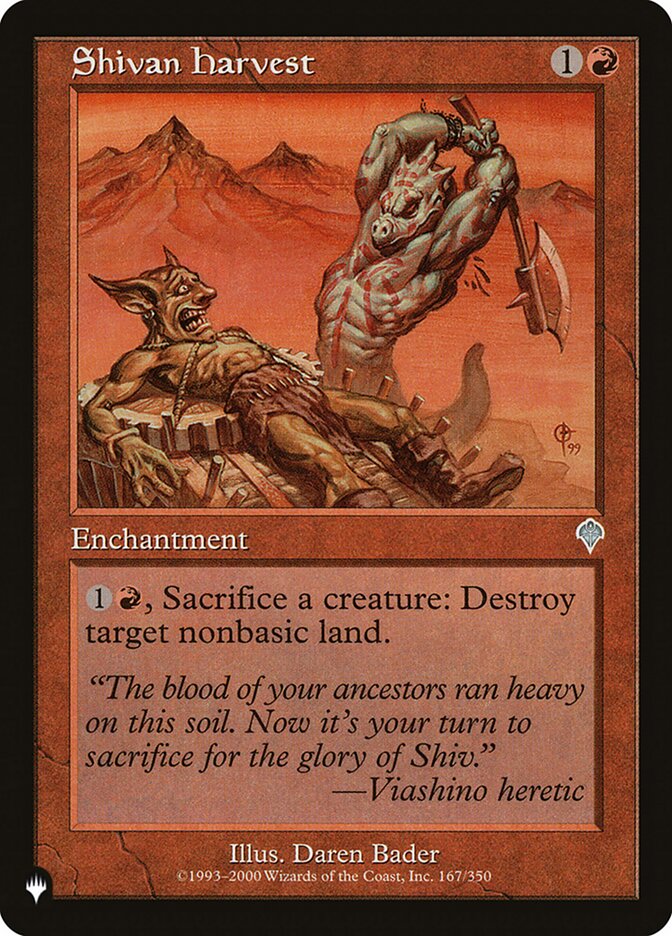 Shivan Harvest [The List] | L.A. Mood Comics and Games
