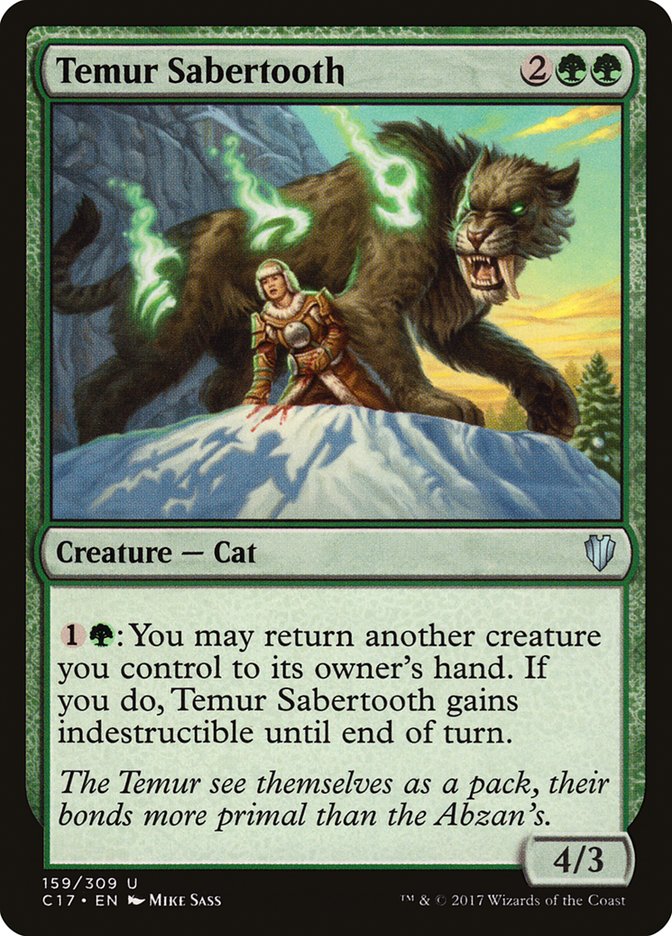 Temur Sabertooth [Commander 2017] | L.A. Mood Comics and Games