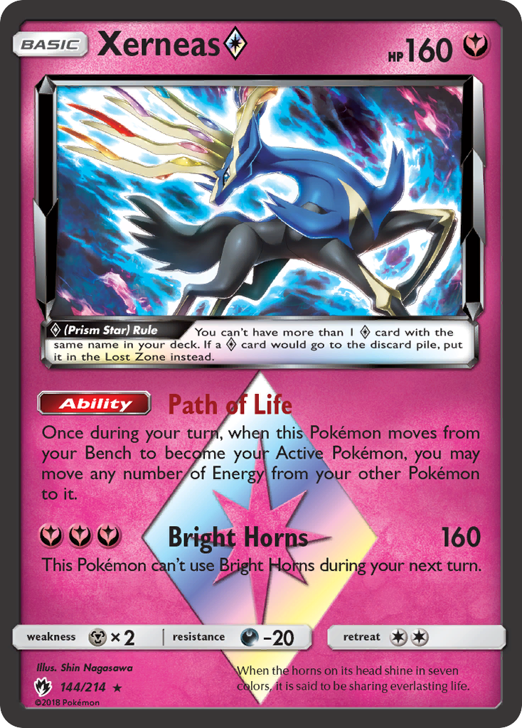 Xerneas (144/214) (Prism Star) [Sun & Moon: Lost Thunder] | L.A. Mood Comics and Games