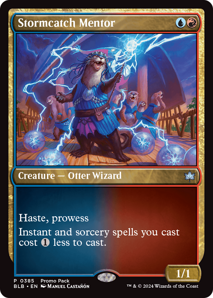 Stormcatch Mentor (Promo Pack) [Bloomburrow Promos] | L.A. Mood Comics and Games