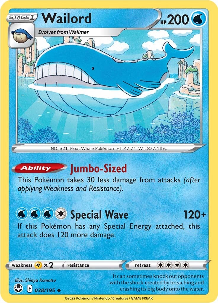 Wailord (038/195) [Sword & Shield: Silver Tempest] | L.A. Mood Comics and Games