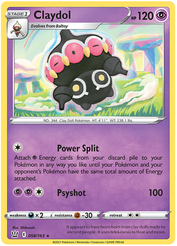 Claydol (058/163) [Sword & Shield: Battle Styles] | L.A. Mood Comics and Games