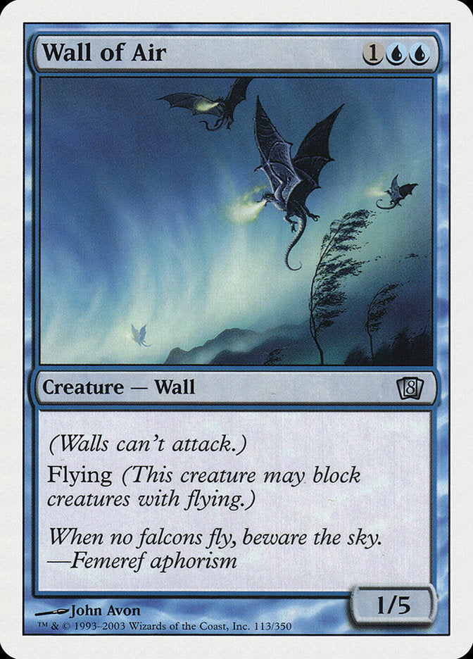 Wall of Air [Eighth Edition] | L.A. Mood Comics and Games