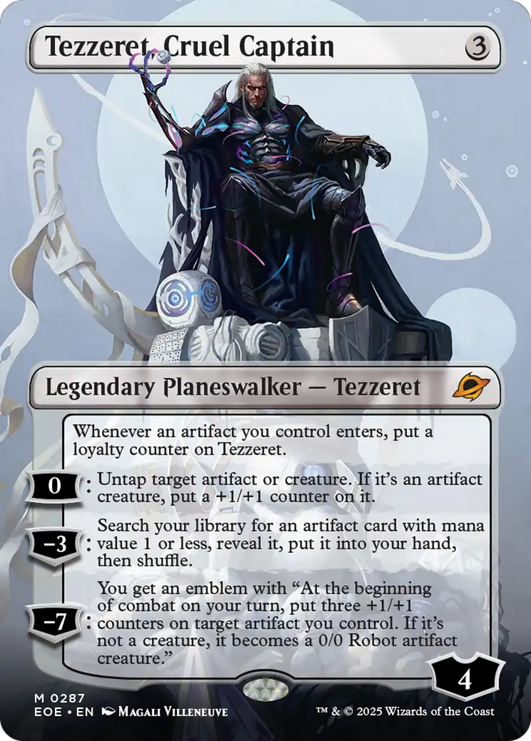 Tezzeret, Cruel Captain (Borderless) [Edge of Eternities] | L.A. Mood Comics and Games
