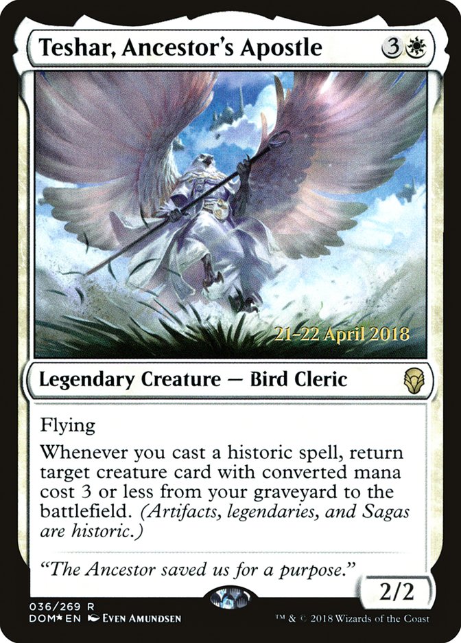 Teshar, Ancestor's Apostle [Dominaria Prerelease Promos] | L.A. Mood Comics and Games
