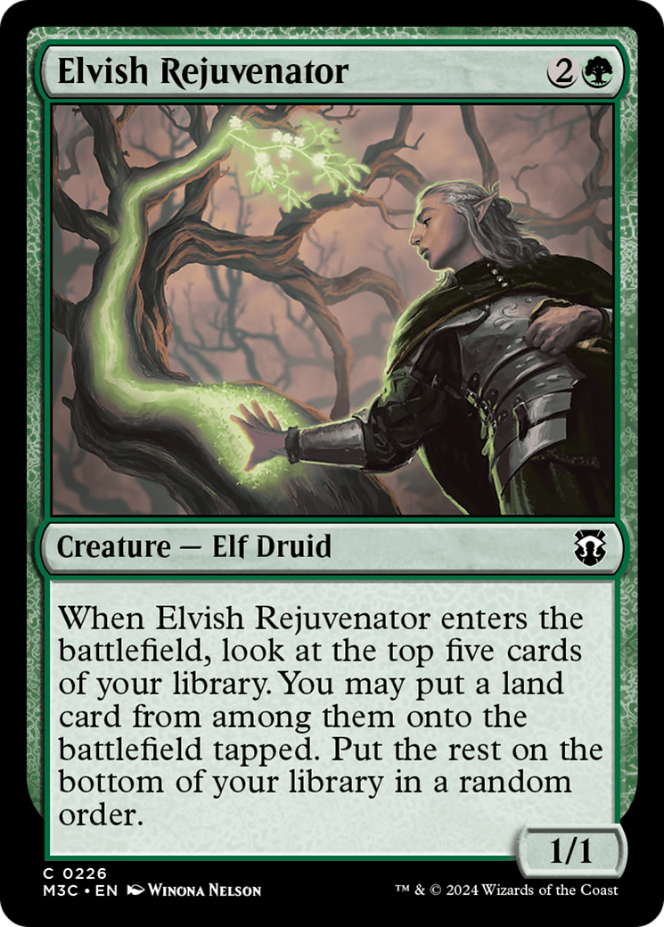 Elvish Rejuvenator (Ripple Foil) [Modern Horizons 3 Commander] | L.A. Mood Comics and Games