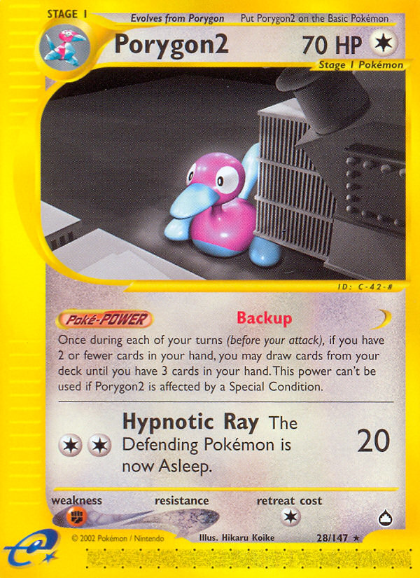 Porygon2 (28/147) [Aquapolis] | L.A. Mood Comics and Games