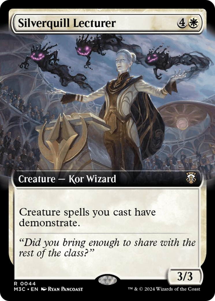 Silverquill Lecturer (Extended Art) (Ripple Foil) [Modern Horizons 3 Commander] | L.A. Mood Comics and Games