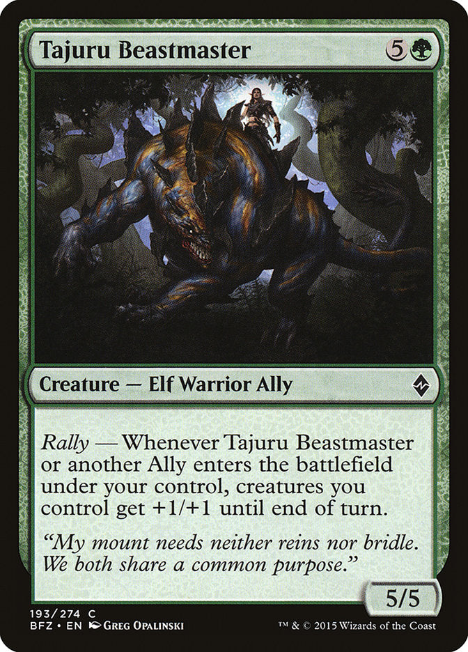 Tajuru Beastmaster [Battle for Zendikar] | L.A. Mood Comics and Games