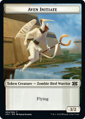 Drake // Aven Initiate Double-Sided Token [Double Masters 2022 Tokens] | L.A. Mood Comics and Games