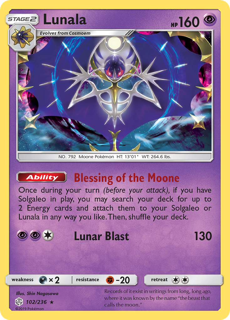 Lunala (102/236) [Sun & Moon: Cosmic Eclipse] | L.A. Mood Comics and Games