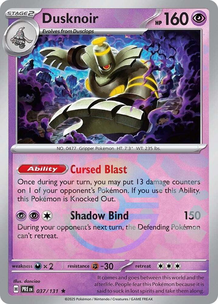 Dusknoir (037/131) (Poke Ball Pattern) [Scarlet & Violet: Prismatic Evolutions] | L.A. Mood Comics and Games