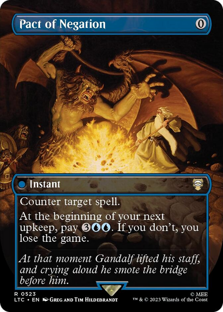 Pact of Negation (Borderless) [The Lord of the Rings: Tales of Middle-Earth Commander] | L.A. Mood Comics and Games