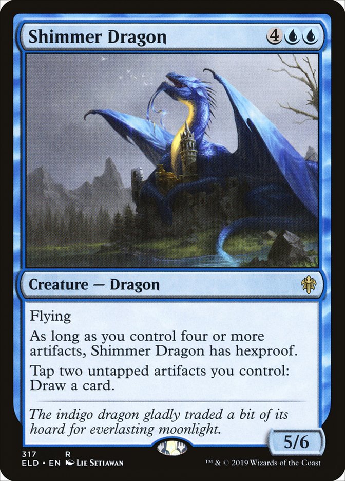 Shimmer Dragon [Throne of Eldraine] | L.A. Mood Comics and Games