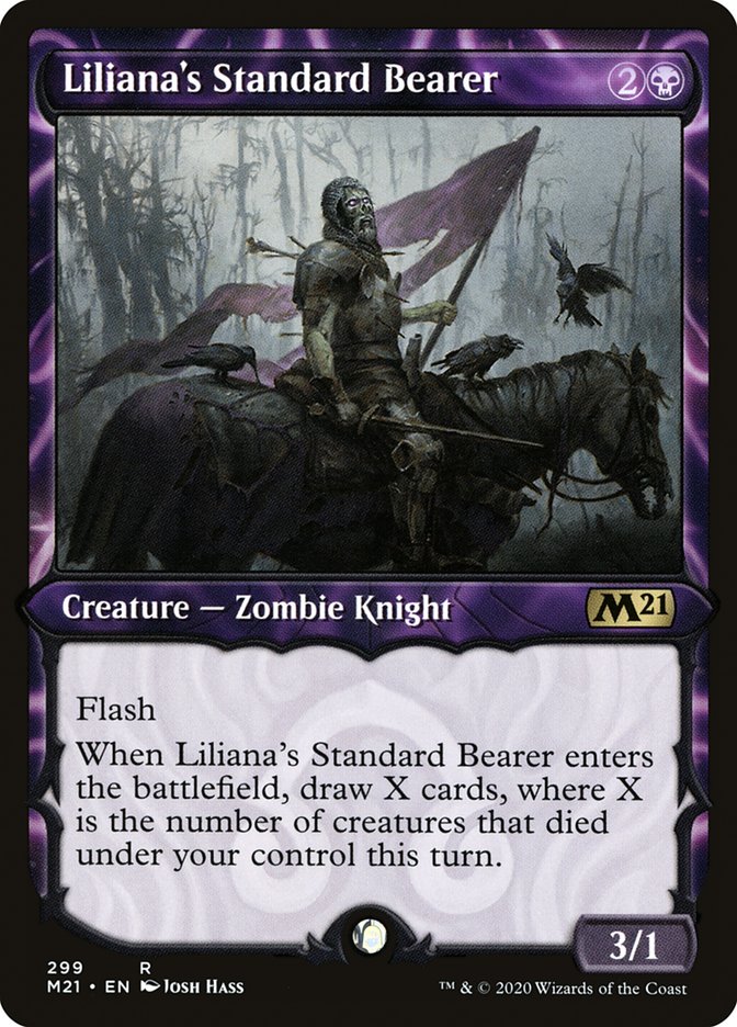 Liliana's Standard Bearer (Showcase) [Core Set 2021] | L.A. Mood Comics and Games