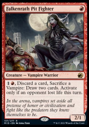 Falkenrath Pit Fighter (Promo Pack) [Innistrad: Midnight Hunt Promos] | L.A. Mood Comics and Games