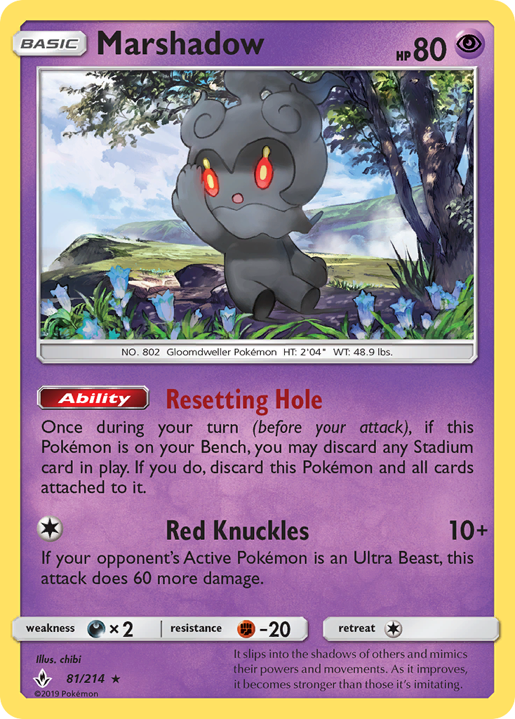 Marshadow (81/214) [Sun & Moon: Unbroken Bonds] | L.A. Mood Comics and Games