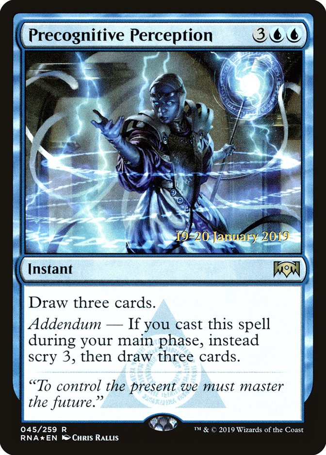 Precognitive Perception [Ravnica Allegiance Prerelease Promos] | L.A. Mood Comics and Games