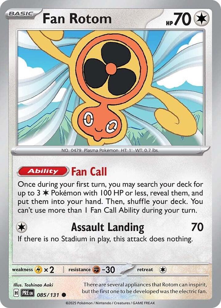 Fan Rotom (085/131) [Scarlet & Violet: Prismatic Evolutions] | L.A. Mood Comics and Games