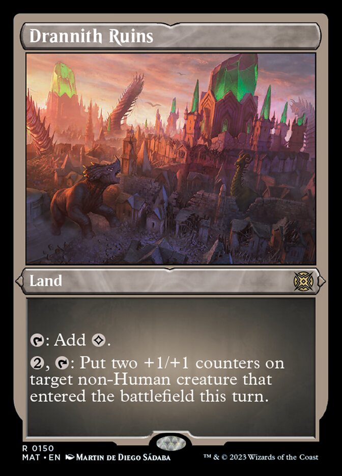 Drannith Ruins (Foil Etched) [March of the Machine: The Aftermath] | L.A. Mood Comics and Games