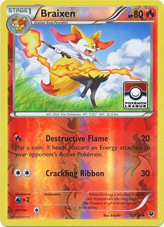 Braixen (12/124) (League Promo) [XY: Fates Collide] | L.A. Mood Comics and Games