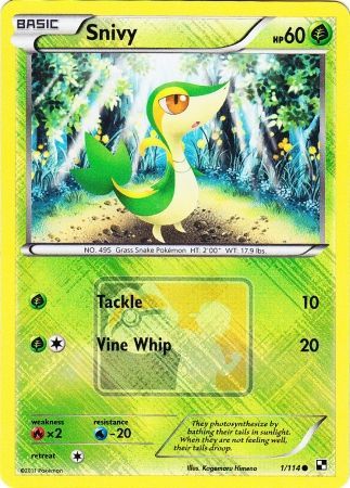 Snivy (1/114) (League Promo) [Black & White: Base Set] | L.A. Mood Comics and Games